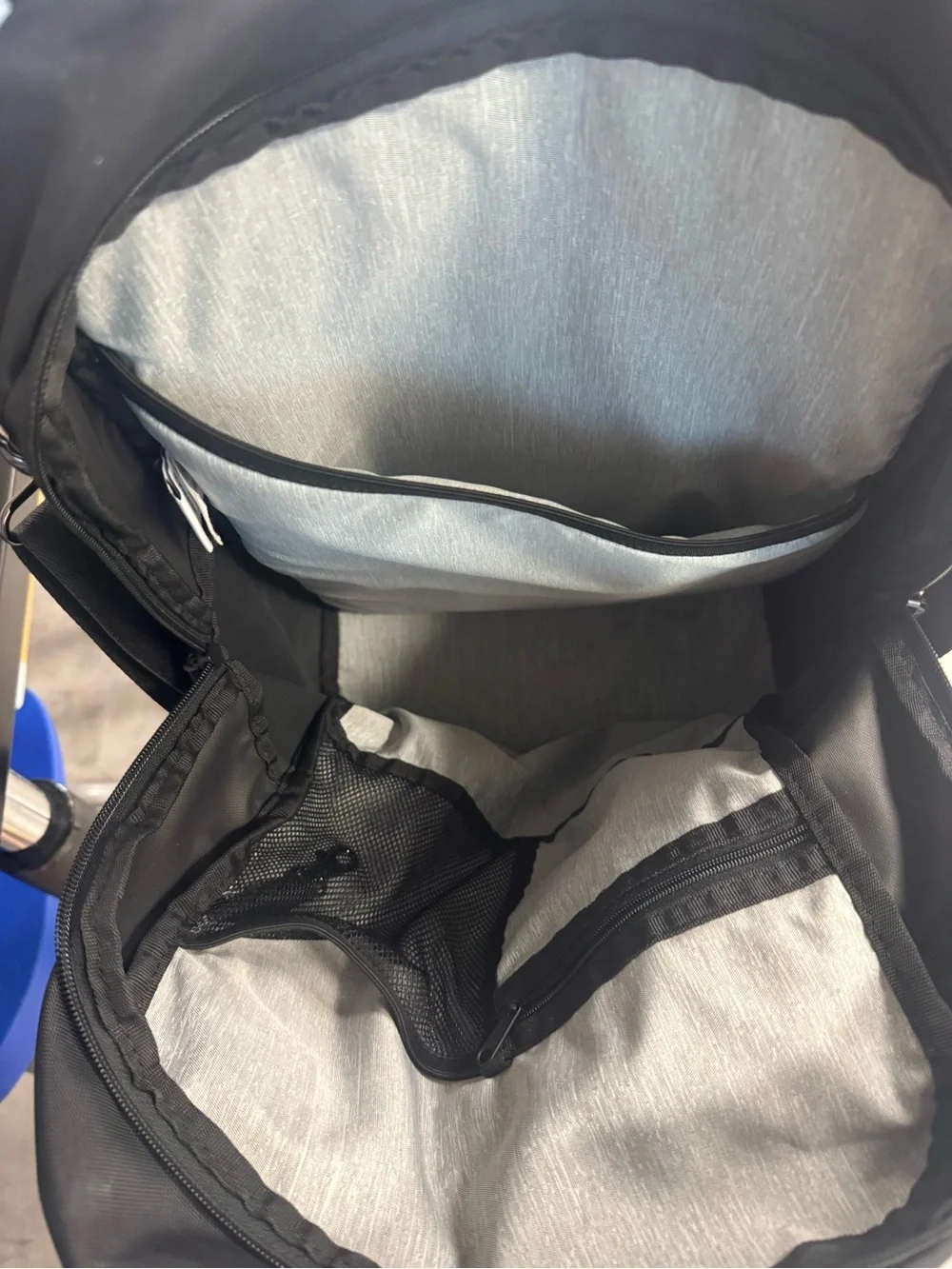 Sherpani Black Backpack with Red Zipper Pull